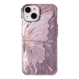 Rose Gold Laser Butterfly iPhone Case - CREAMCY