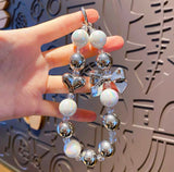 Silver Pearls Phone Chain - CREAMCY