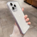 Sparkly Sides Clear iPhone Case w/ Camera Protector - Creamcy Cases