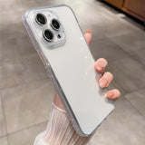 Sparkly Sides Clear iPhone Case w/ Camera Protector - Creamcy Cases