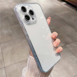 Sparkly Sides Clear iPhone Case w/ Camera Protector - Creamcy Cases