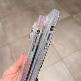 Sparkly Sides Clear iPhone Case w/ Camera Protector - Creamcy Cases