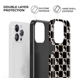 Taichi Checkers iPhone Case - CREAMCY
