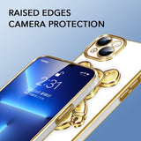 Transparent Electroplating Glitter Bear iPhone Case - Creamcy Cases