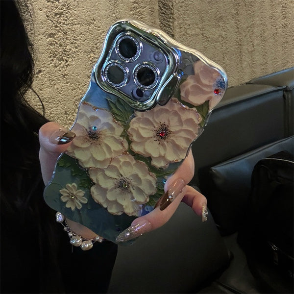 Retro Oil Painting Spring Peony iPhone Case