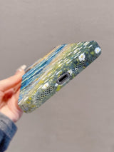 Aesthetic Artistic Oil Painting Ocean Sunset iPhone Case - CREAMCY
