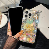 Bling Diamond Flower iPhone Case - CREAMCY