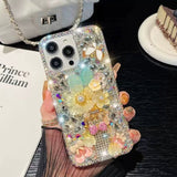 Bling Diamond Flower iPhone Case - CREAMCY