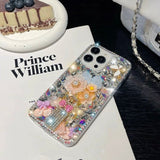 Bling Diamond Flower iPhone Case - CREAMCY