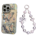 Butterfly Painting iPhone Case with Crystal Lens Protector - CREAMCY