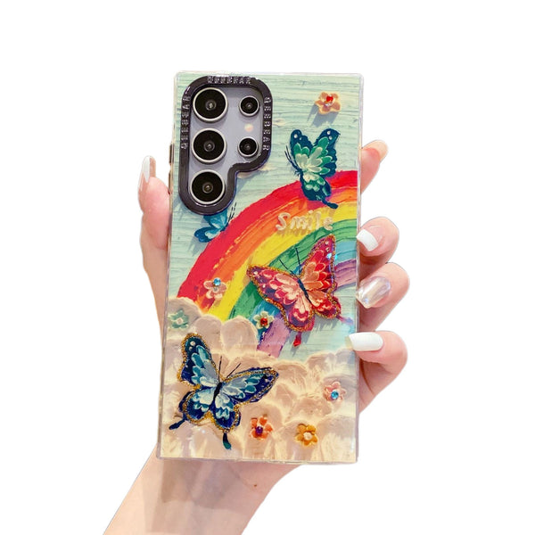 Butterfly Rainbow Flurry Samsung Galaxy Case - CREAMCY