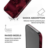 Crimson Rose Veil iPhone Case - CREAMCY