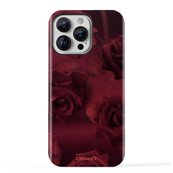 Crimson Rose Veil iPhone Case - CREAMCY