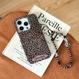 Dainty Brown Leopard Pattern iPhone Case - CREAMCY