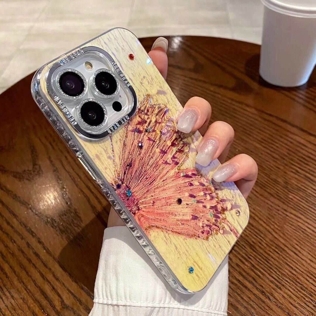 Dreamy Pink Butterfly Wing iPhone Case - Creamcy.com – CREAMCY