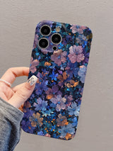 Elegant Hand Drawn Floral Vintage Aesthetic iPhone Case - CREAMCY