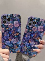 Elegant Hand Drawn Floral Vintage Aesthetic iPhone Case - CREAMCY