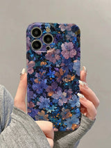 Elegant Hand Drawn Floral Vintage Aesthetic iPhone Case - CREAMCY
