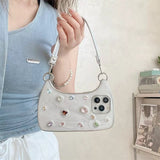 Ethereal Gemstone Aura Handbag iPhone Case - CREAMCY