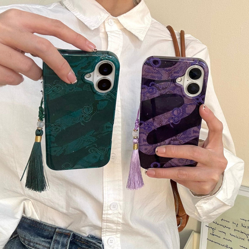 Ethereal Snake Whisper iPhone Case - CREAMCY