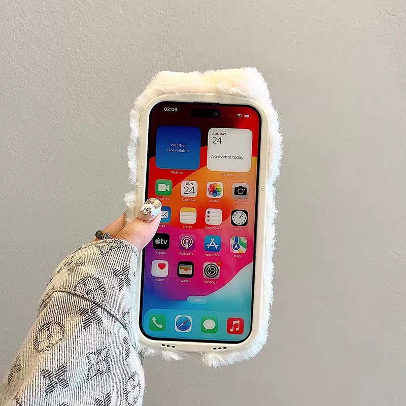 Fluffy Bunny iPhone Case - CREAMCY