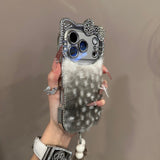 Fluffy Kitty Ear Plush iPhone Case - CREAMCY