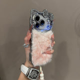 Fluffy Kitty Ear Plush iPhone Case - CREAMCY
