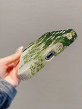 Fresh Daisy Graffiti Vine White Flower Artistic iPhone Case - CREAMCY