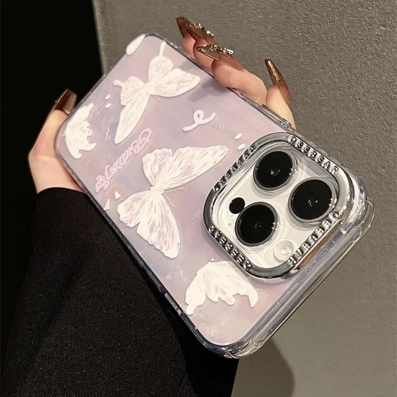 Graceful Pink Marble Butterfly iPhone Case – CREAMCY