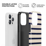 Heritage Nautical Stripe iPhone Case - CREAMCY