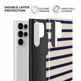 Heritage Nautical Stripe Samsung Galaxy Case - CREAMCY