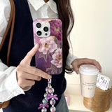 Lavender Peony Glamour iPhone Case - CREAMCY