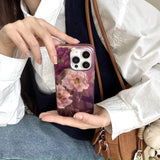 Lavender Peony Glamour iPhone Case - CREAMCY