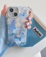 Luminous Blue Butterfly iPhone Case - CREAMCY