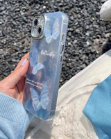 Luminous Blue Butterfly iPhone Case - CREAMCY