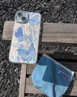 Luminous Blue Butterfly iPhone Case - CREAMCY