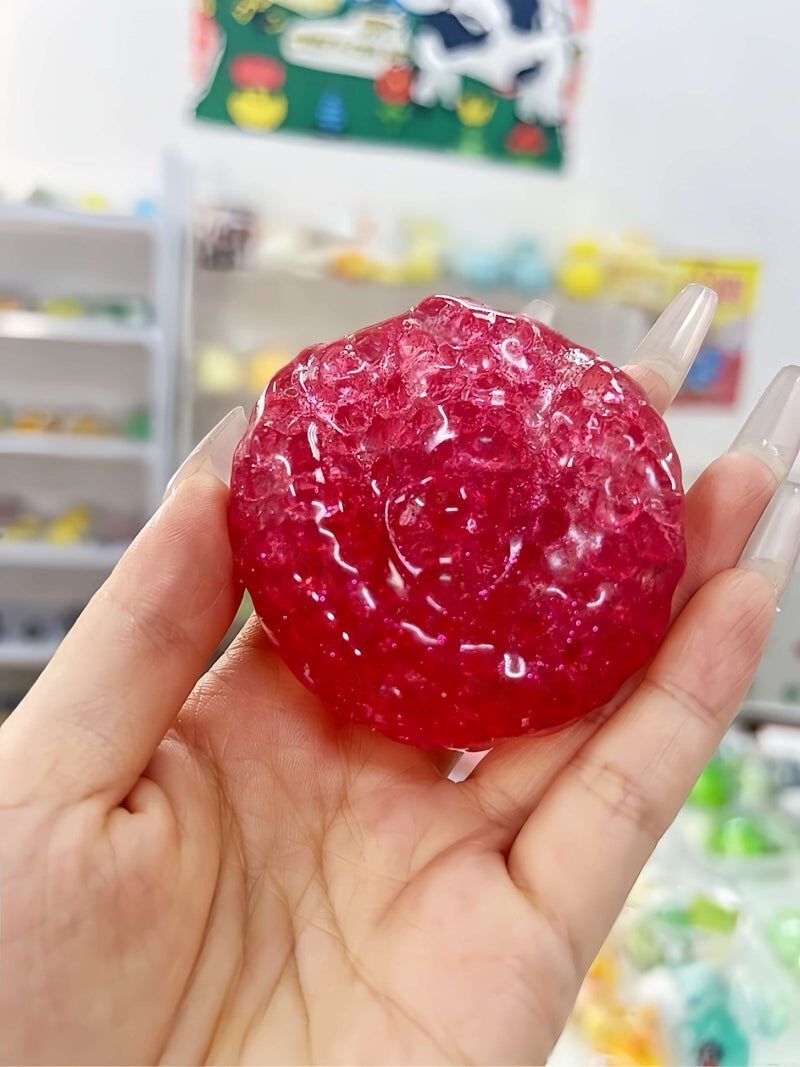 Pearl Squishy Ball – Handmade Stress Relief Toy (Ages All) | Aurora Pearl Dust & Frosted Ice 011 - CREAMCY