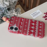 Red Sweater Christmas Vibe iPhone Case