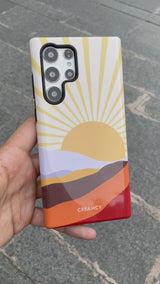 Colorblock Sunset Samsung Galaxy Case