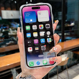 Purple Aura Bloom Floral iPhone Case - CREAMCY