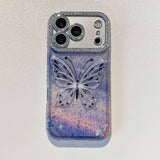 Purple Stardust Butterfly Dream iPhone Case - CREAMCY