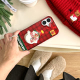 Red Checkered Santa iPhone Case - CREAMCY