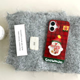 Red Checkered Santa iPhone Case - CREAMCY