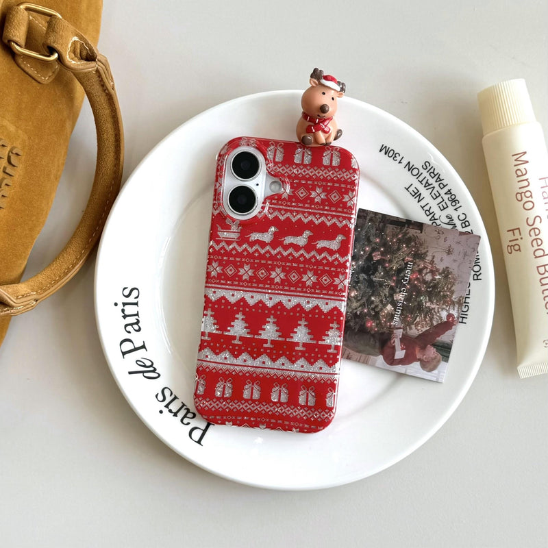 Red Sweater Christmas Vibe iPhone Case - CREAMCY