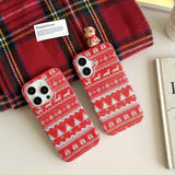 Red Sweater Christmas Vibe iPhone Case - CREAMCY