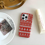 Red Sweater Christmas Vibe iPhone Case - CREAMCY