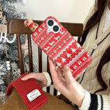 Red Sweater Christmas Vibe iPhone Case - CREAMCY