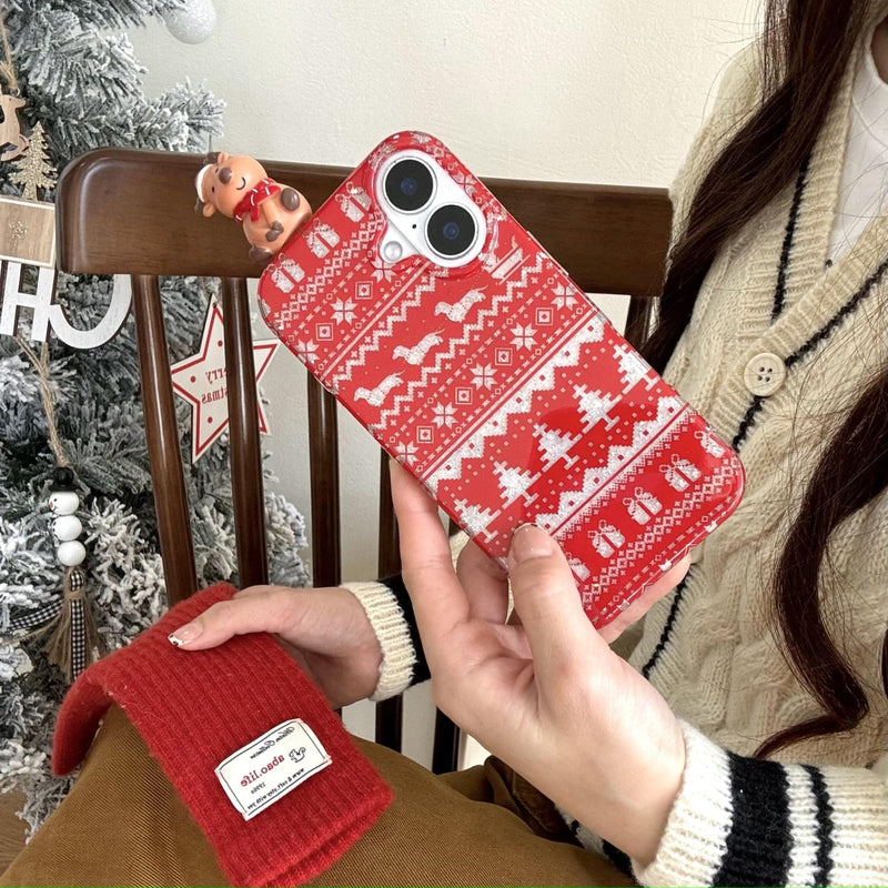 Red Sweater Christmas Vibe iPhone Case - CREAMCY