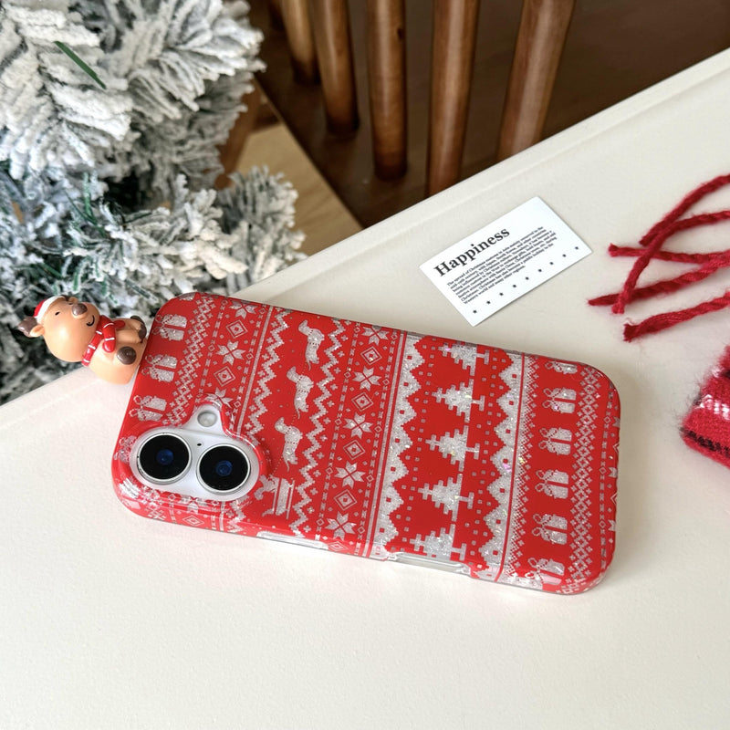 Red Sweater Christmas Vibe iPhone Case - CREAMCY