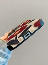 Retro Contrast All Over Graffiti Floral Shockproof iPhone Case - CREAMCY